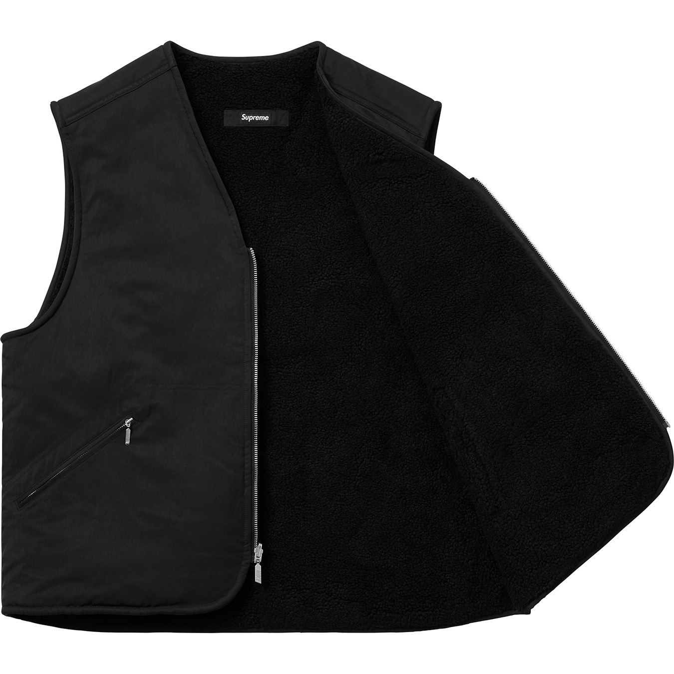 Supreme®/Nike® Reversible Nylon Sherpa Vest view 4